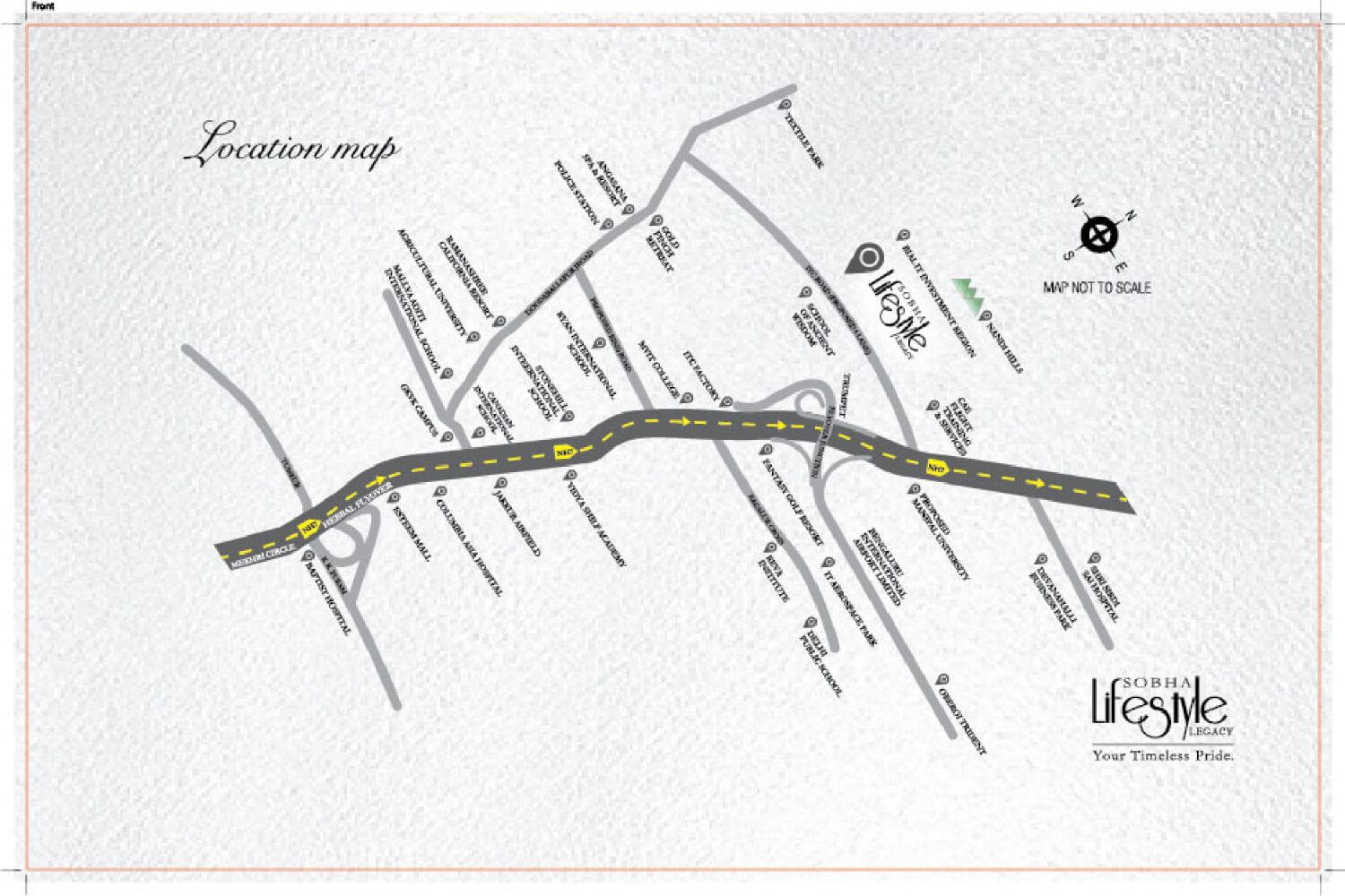 SOBHA Lifestyle Legacy IVC Road Location Map